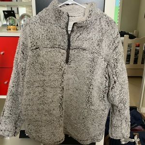 Elodie Pullover Fleece Sherpa Jacket Size L